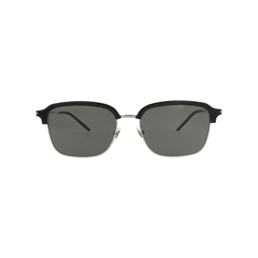 Gucci Square-Frame Metal Sunglasses Silver Mens